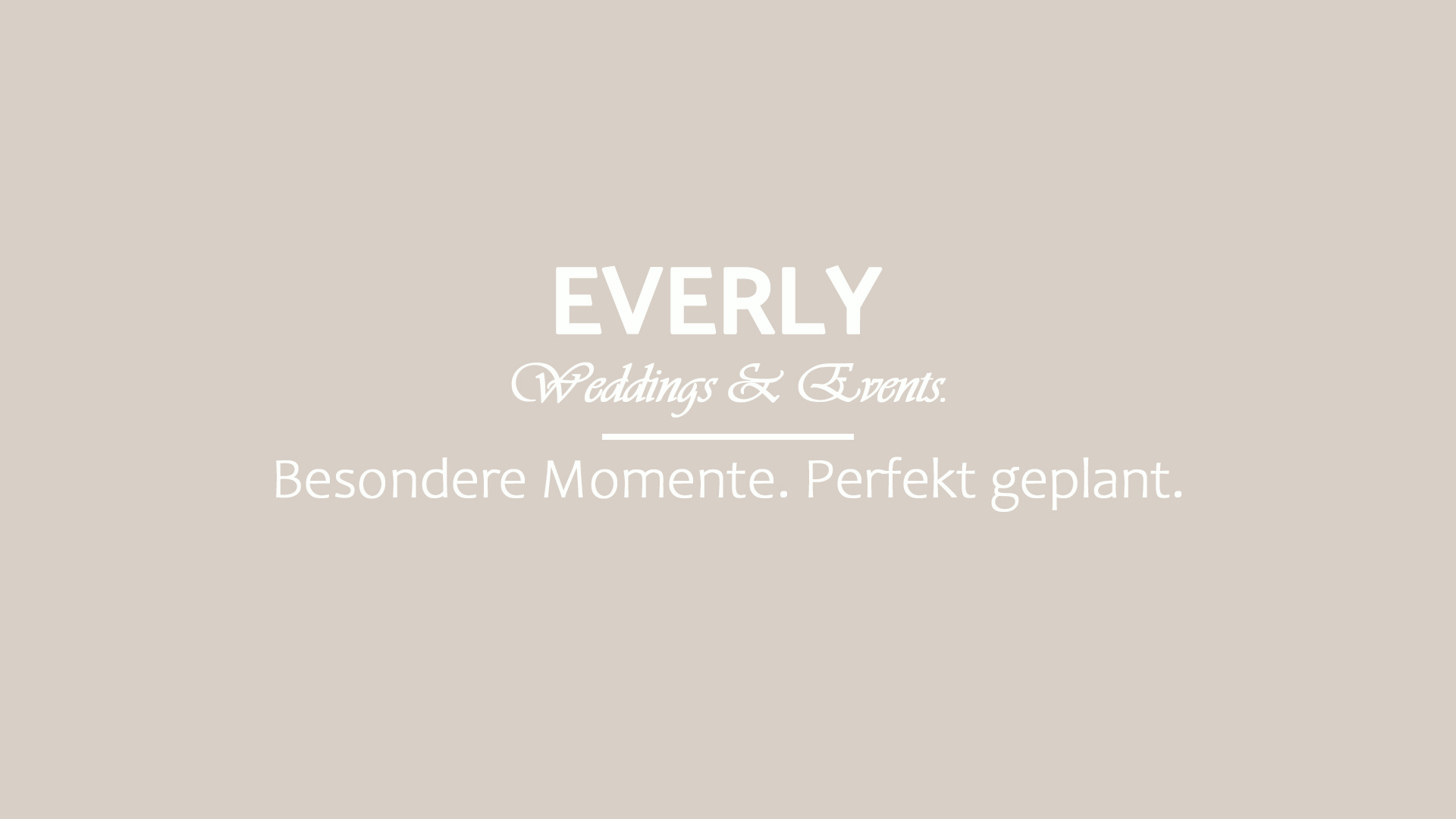 Hochzeitsplanung mit EVERLY Weddings