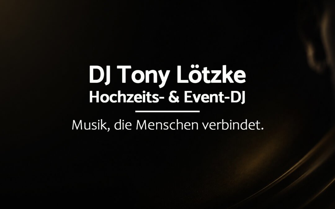 DJ für Hochzeiten und Events