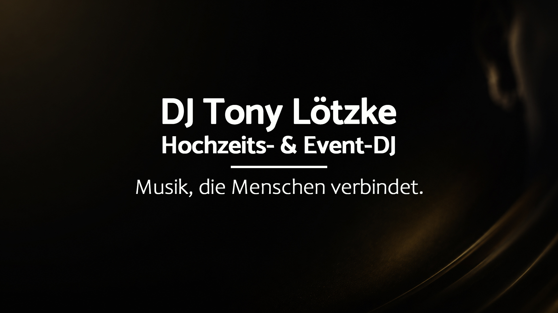 DJ für Hochzeiten und Events